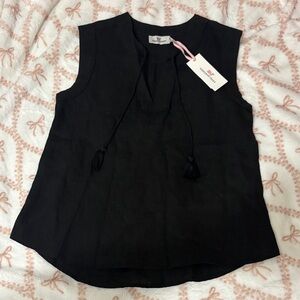 Vineyard Vines Black Sleeveless Blouse new without tags tags size XS